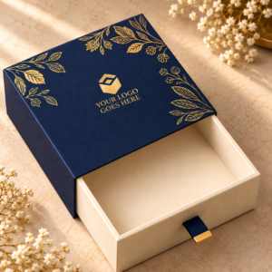 Navy & Gold Gift Box